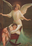 ANGEL CHRISTMAS Holidays Vintage Postcard CPSM #PAH290.GB - Engel