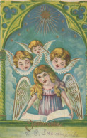 ÁNGEL NAVIDAD Vintage Tarjeta Postal CPSMPF #PAG851.ES - Engel