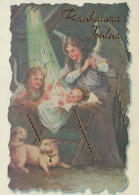 ANGE NOËL Vintage Carte Postale CPSM #PAH101.FR - Engel