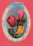 FLOWERS Vintage Ansichtskarte Postkarte CPSM #PAS010.DE - Fleurs
