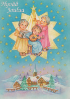 ENGEL WEIHNACHTSFERIEN Feiern & Feste Vintage Ansichtskarte Postkarte CPSM #PAH550.DE - Engel