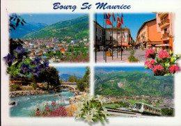 BOURG-SAINT-MAURICE    ( SAVOIE )   LOT DE 2 CARTES  .  MULTI-VUES - Bourg Saint Maurice