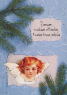 ANGELO Buon Anno Natale Vintage Cartolina CPSM #PAJ245.IT - Angels