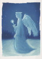 ANGELO Buon Anno Natale Vintage Cartolina CPSM #PAH611.IT - Angels