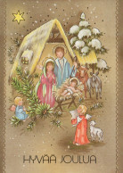 ANGELO Buon Anno Natale Vintage Cartolina CPSM #PAH792.IT - Angeli