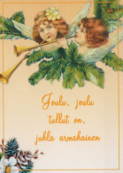 ANGELO Buon Anno Natale Vintage Cartolina CPSM #PAH231.IT - Angeli