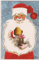 BABBO NATALE Buon Anno Natale Vintage Cartolina CPSM #PBL534.IT - Santa Claus