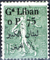 LIBANO, LEBANON, TIPO “SEMEUSE”, 1924, USATI Scott:LB 25, Yt:FR-LB 25 - Usati