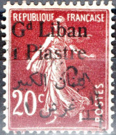 LIBANO, LEBANON, TIPO “SEMEUSE”, 1924, USATI Scott:LB 26, Yt:FR-LB 26 - Usados