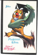 OISEAUX - Professeur HIBOU De DISNEY - Pub Tobler - Pájaros