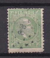 NEDERLANDS INDIE 1870 Used Stamp(s) Willem III 5 Cent Green Nr. 8 - Indes Néerlandaises