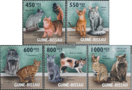 Guinea-Bissau 4575-4579 (complete. Issue) Unmounted Mint / Never Hinged 2010 Cats - Guinée-Bissau