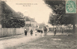 FRANCE - Villiers Sur Seine (S Et M) - Rue Du Pont - Vue Générale - Animé- Carte Postale Ancienne - Provins