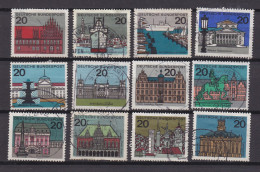 GERMANY 1964 Cancelled Stamp(s) Capital Cities 416-427 - Gebruikt