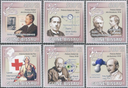 Guinea-Bissau 4532-4537 (complete. Issue) Unmounted Mint / Never Hinged 2009 Nobel Prize 1916-1918 - Guinea-Bissau