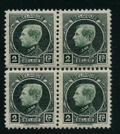 N° 216 **  Bloc De 4 - 1921-1925 Small Montenez