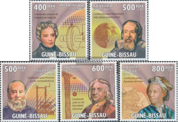 Guinea-Bissau 4444-4448 (complete. Issue) Unmounted Mint / Never Hinged 2009 Physicist - Guinea-Bissau