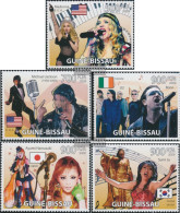 Guinea-Bissau 4408-4412 (complete. Issue) Unmounted Mint / Never Hinged 2009 Famous Musicians - Guinea-Bissau