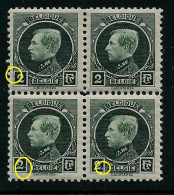 N° 216 **  Bloc De 4  + CU  - Luppi - 1921-1925 Montenez Pequeño