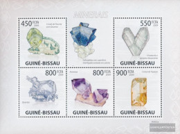 Guinea-Bissau 4396-4400 Sheetlet (complete. Issue) Unmounted Mint / Never Hinged 2009 Minerals - Guinea-Bissau