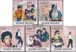 Guinea-Bissau 4303-4307 (complete. Issue) Unmounted Mint / Never Hinged 2009 Michael Jackson - Guinea-Bissau