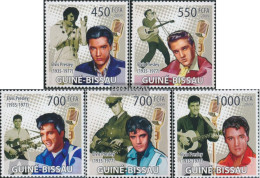 Guinea-Bissau 4285-4289 (complete. Issue) Unmounted Mint / Never Hinged 2009 Elvis Presley - Guinea-Bissau