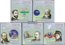 Guinea-Bissau 4253-4257 (complete. Issue) Unmounted Mint / Never Hinged 2009 Nobel Laureates - Guinée-Bissau