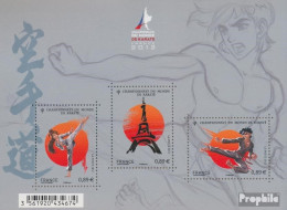 Frankreich Block204 (kompl.Ausg.) Postfrisch 2012 Karate WM Paris - Unused Stamps