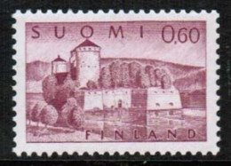 1963 Finland, Olavinlinna Castle X Te Paper **. - Nuevos