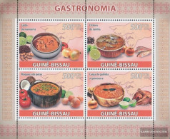 Guinea-Bissau 4111-4114 Sheetlet (complete. Issue) Unmounted Mint / Never Hinged 2009 Gastronomy Of Guinea-Bissau - Guinea-Bissau
