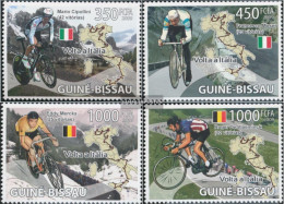 Guinea-Bissau 4086-4089 (complete. Issue) Unmounted Mint / Never Hinged 2009 Cycling In Italy - Guinée-Bissau