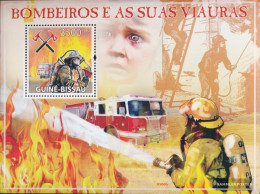 Guinea-Bissau Miniature Sheet 716 (complete. Issue) Unmounted Mint / Never Hinged 2009 Fire - Guinea-Bissau