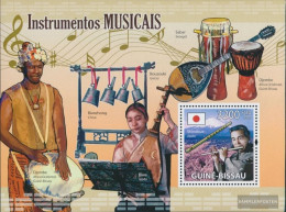 Guinea-Bissau Miniature Sheet 711 (complete. Issue) Unmounted Mint / Never Hinged 2009 Musical Instruments - Guinée-Bissau