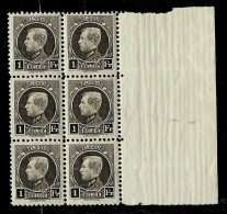 N° 214  Bloc De 6 Bdf  ** - 1921-1925 Petit Montenez