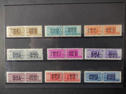 TRIESTE  A - Pacchi Postali 1947/48 Sass 1/9 MHL - Postpaketen/concessie