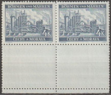 078/ Pof. 37, Pair With Coupons, II. Type Stamps - Unused Stamps