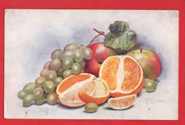 ORANGES APPLES GRAPES  RAPHAEL TUCK STILL LIFE SERIES      ART BY A F ARMITAGE - Tuck, Raphael