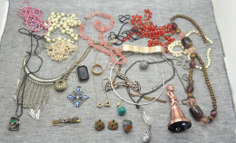 Sale Lot Vintage Jewelry From Different Periods Of Time 470 G - Halsketten