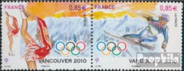 Frankreich 4819-4820 Paar (kompl.Ausg.) Postfrisch 2010 Olympische Winterspiele10 Vancouve - Unused Stamps