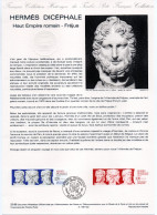 - Document Premier Jour HERMÈS DICÉPHALE - Haut Empire Romain - FRÉJUS 11.6.1988 - - Scultura