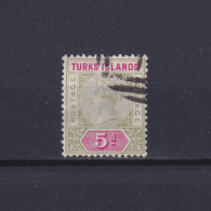 TURKS ISLANDS 1895, SG #72, CV £28, Queen Victoria, Used - Turks And Caicos