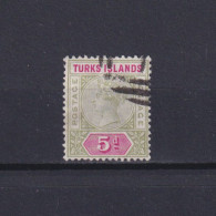 TURKS ISLANDS 1895, SG #72, CV £28, Queen Victoria, Used - Turks E Caicos