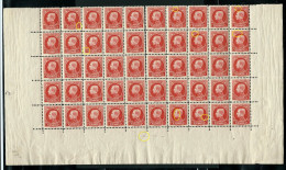 N° 212  - Planche 8 -  Bloc De 50 CDF   + Var - Luppi Et CU  - ** - - 1921-1925 Petit Montenez