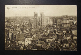 België - Belgique - Brussel - CPA - Eglise Sainte Gudule Et Panorama - Avec Timbre °317 - 1931 - Panoramische Zichten, Meerdere Zichten
