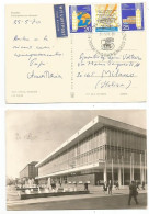 DDR Brot Bread Congress Berlin 3v Se-Tenant Issue First Day PMK Airmail Pcard 24may1970 To Italy - Cartas & Documentos