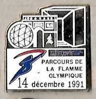 @@ JO La Poste Parcours De La Flamme Olympique 14.12.1991 Arc De Triomphe @@po02 - Juegos Olímpicos