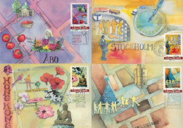 2009 Aland Islands, Exhibition Cards Set, 12 Diffirent. - Aland