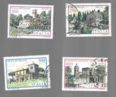 ITALIA REPUBBLICA  - SA 1651.1654  -      1983  VILLE D' ITALIA: COMPLET SET OF 4   -      USATO  RIF. 30901.02.03 - 1981-90: Oblitérés