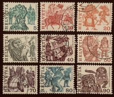 SUIZA  1977  YT 1033 A 1041 - Used Stamps