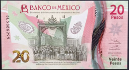 MEXICO $20 SERIES DL5886999 ANGEL # - 7-FEBR-2023 INDEPENDENCE POLYMER NOTE BU Mint Crisp - Mexique